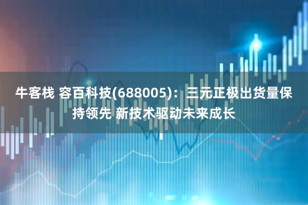 牛客栈 容百科技(688005)：三元正极出货量保持领先 新技术驱动未来成长