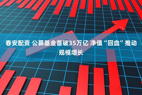 春安配资 公募基金首破35万亿 净值“回血”推动规模增长